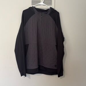FootJoy Men’s Hooded Full-Zip Jacket - Grey & Black - Size XL